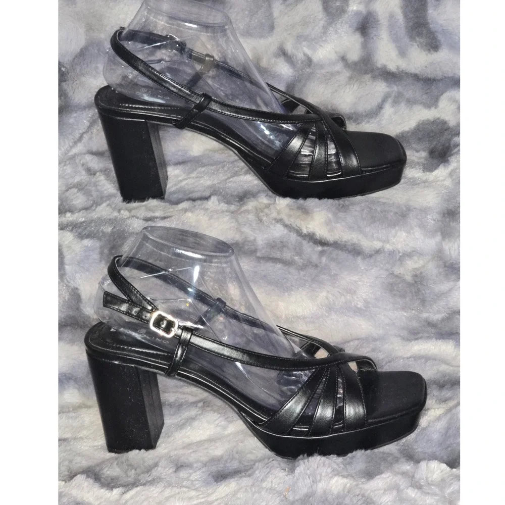 NWB Bandolino‎ Brie Platform Sandal Slingback in Black Size 11